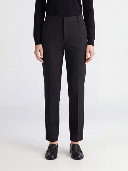 Dondup Nima Slim Fit Low-Rise Virgin Wool Chino Trousers