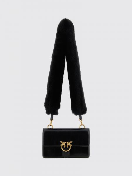 Love One Classic Mini Leather Crossbody Bag Pinko with Love Birds Buckle