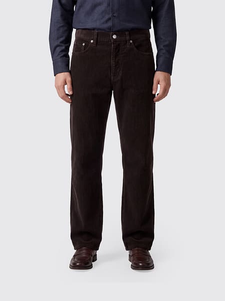 Pantalon large Sunflower en velours côtelé avec design à cinq poches