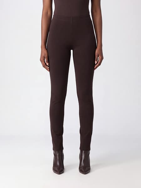 Sportmax Stretch Technical Fabric Leggings with Elasticated Waist and Skinny Fit