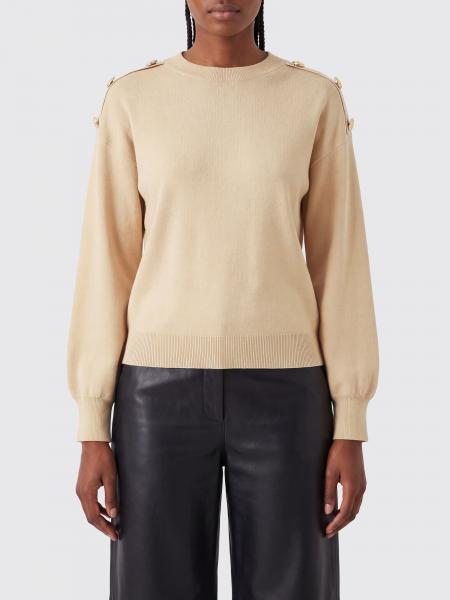 Liu Jo Viscose Blend Button-Up Crewneck Cardigan