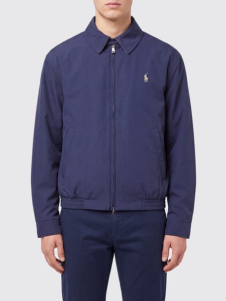 Polo Ralph Lauren Windproof Polyester Bomber Jacket with Embroidered Pony Logo