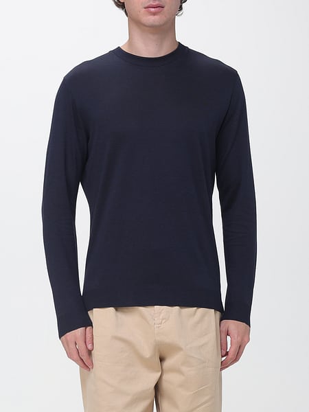 Altea Long-Sleeved Lyocell Jersey Crew Neck Jumper with Ribbed Trims
