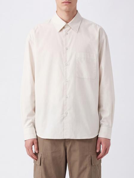 Relaxed Fit Cotton and Silk Lemaire Shirt with French Collar