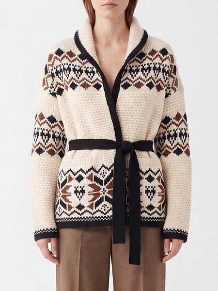 Robe-Cardigan Zadig & Voltaire aus Wolle und Kaschmir mit Jacquard-Muster
