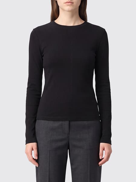 T-shirt a maniche lunghe Eleh in misto cotone con vestibilità slim