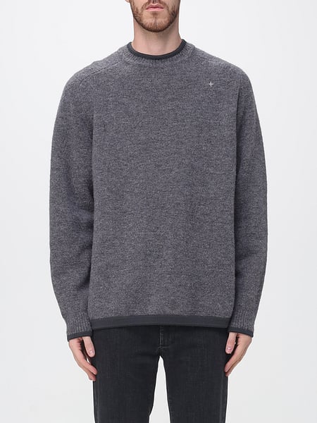 Maglia girocollo Stone Island della capsule Stellina in pura lana a costine