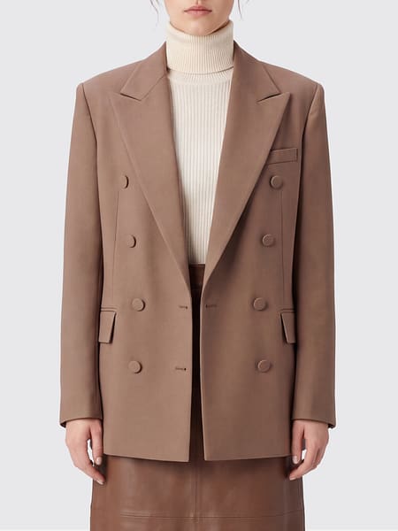 Blazer cruzado de lana virgen Giuseppe di Morabito con hombros acolchados