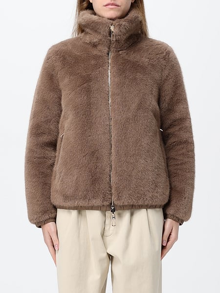 Duno Manila Pejo Lari High-Neck Faux-Fur Jacket