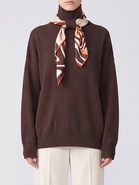 Long-Sleeved Turtleneck Jumper Seventy in Wool and Cashmere Blend