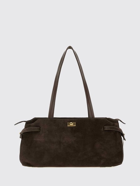 Anya Hindmarch Wilson Suede Shoulder Bag with Double Handle