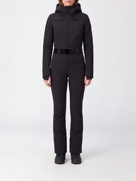 Sayaka Slim Fit Hooded One-Piece Ski Suit by Goldbergh with Belt