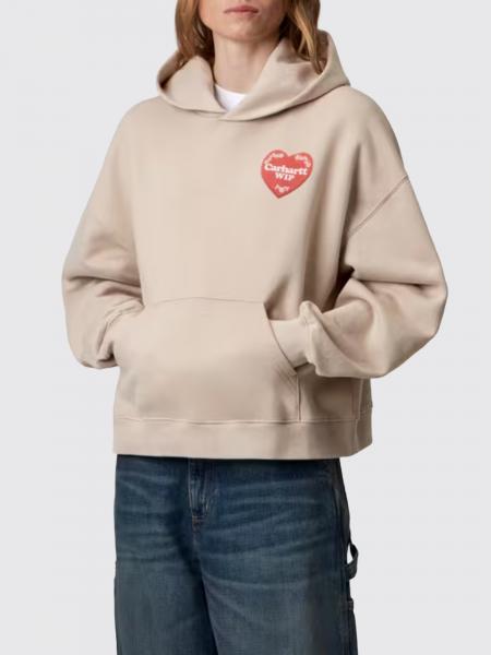 Carhartt Wip Oversized Heart Print Cotton Jersey Hoodie