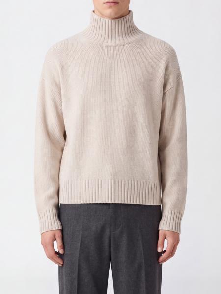 Lisa Yang Pure Cashmere Roll Neck with Dropped Shoulders and Ribbed Trims