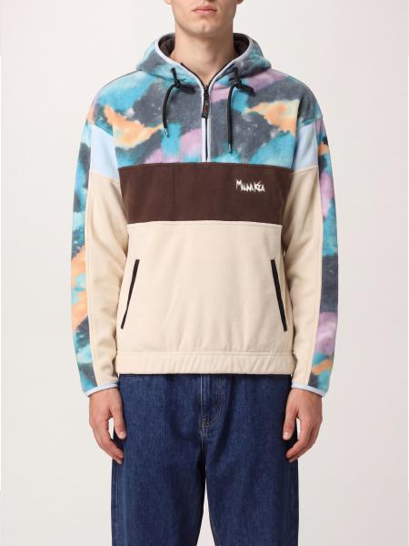 Mauna Kea Fleece-Kapuzensweatshirt mit abstraktem Muster