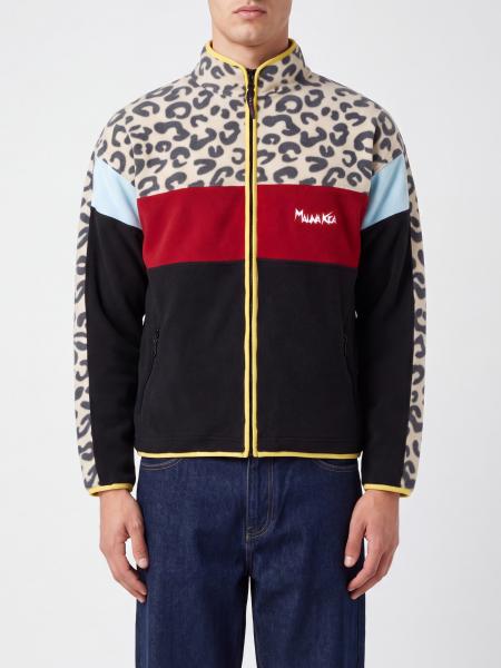 Mauna Kea Sportjacke aus Polyester mit hohem Kragen und Animal-Print