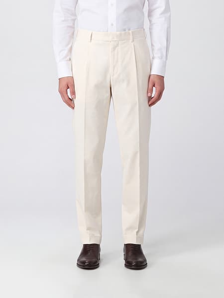 Pantalones de sastre Cellar Door de algodón elástico con pinzas