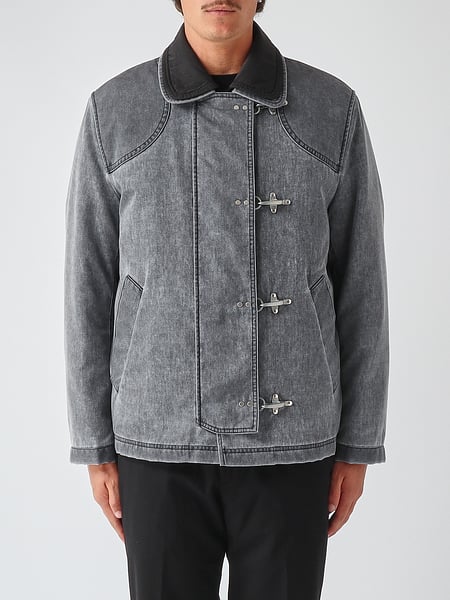 Fay Polyamide Shirt Jacket with Iconic Hook Closure