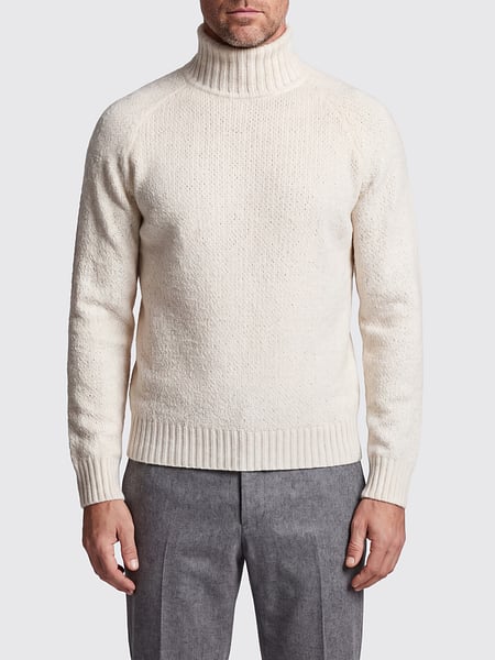 Houdini Long-Sleeved Polyester Turtleneck Jumper with Ribbed Cuffs and Hem