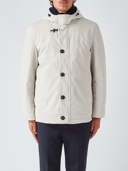 Fay Waterproof Parka with Padded Hood and Iconic Toggles