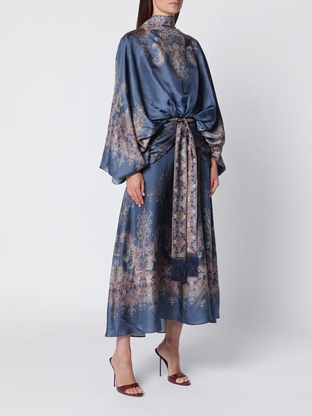 Valiant Silk Midi Tunic Zimmermann with a Tie-Waist Sash