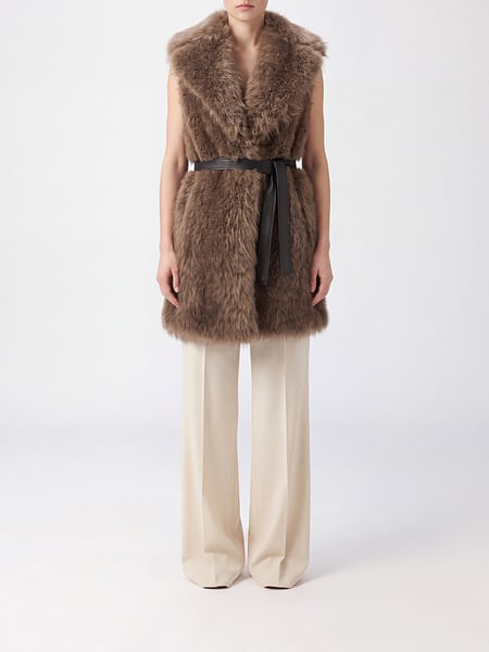 Fur coat woman Blancha