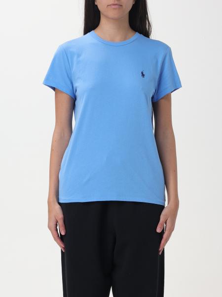 Tシャツ・カットソー POLO RALPH LAUREN Woman Polo Shirt Blue 211870245010 Polo Ralph Lauren Women's Polo T-Shirt Blue 211870245-023