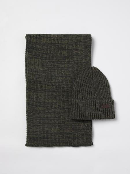 Barbour uomo: Set Cappello + sciarpa Barbour in maglia