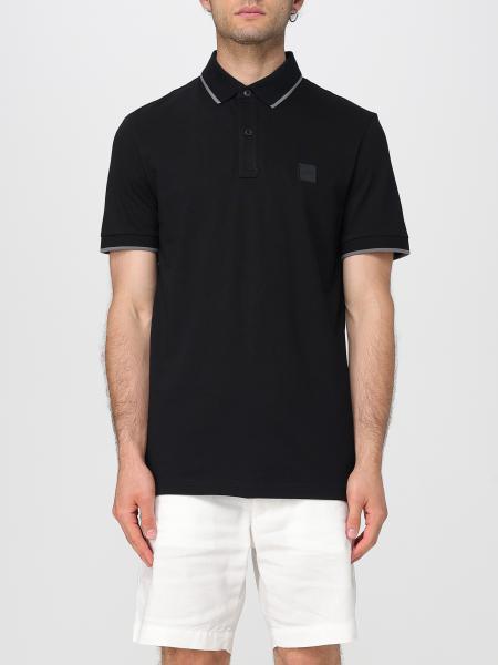 Boss basic cotton polo shirti with mini logo