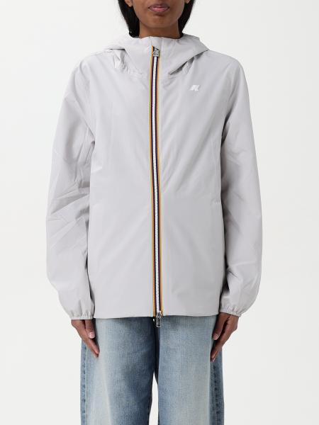 コート K-WAY Woman Coat Grey K8138PW 634 K-WAY: women's jacket - Grey | K-Way jacket K8138PW online