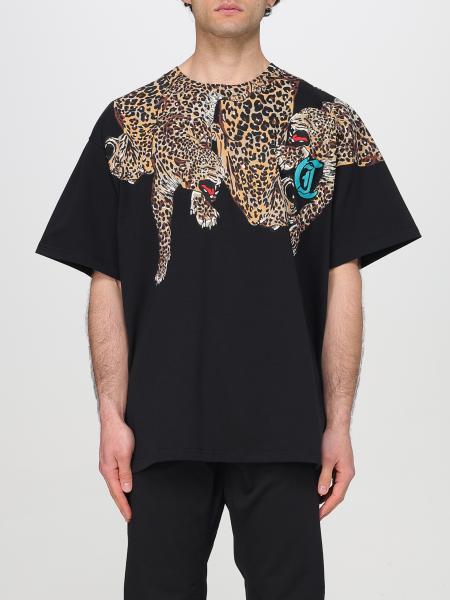 Tシャツ・カットソー JUST CAVALLI Men T-shirt Black 78OAHA10CJ718 899 JUST CAVALLI: T-shirt men - Black | Just Cavalli t-shirt