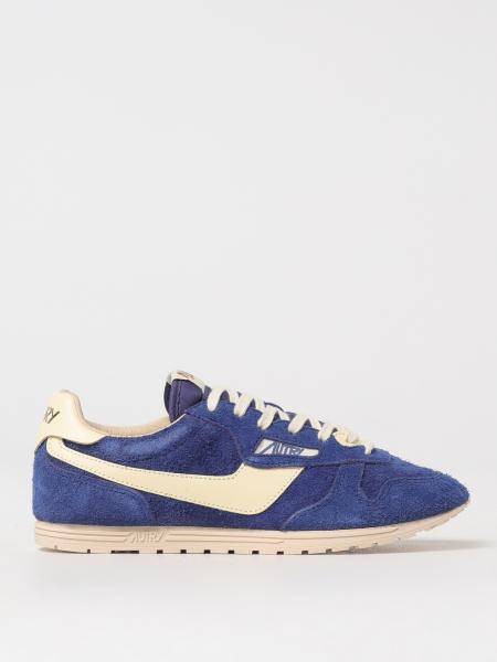 スニーカー AUTRY Men Sneakers Blue WSLMUB20 AUTRY Super Vintage Low-Top Tricolor Leather Sneakers