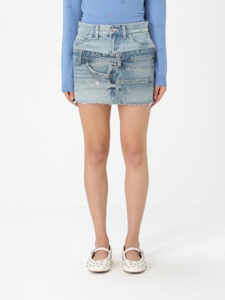 スカート LIU JO Woman Skirt Denim UA5266D4920 78762 Denim miniskirt colour blue denim | Liu Jo