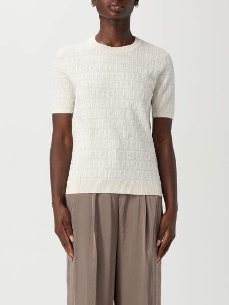 Maglia in misto cotone FF Fendi