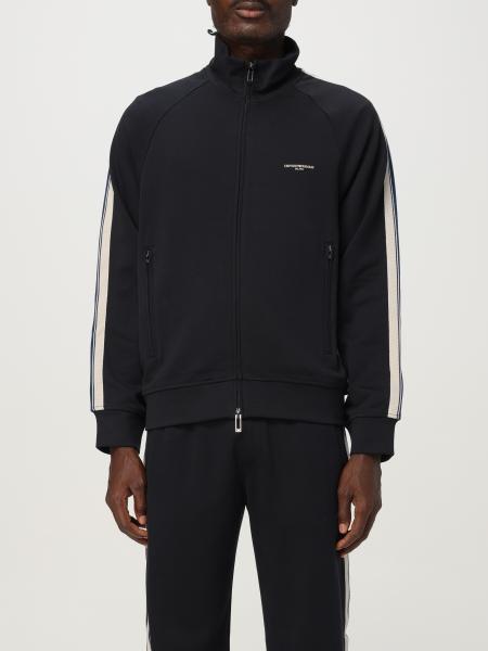 Felpa con zip con logo Emporio Armani