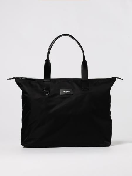 Borsa Tote in nylon con logo Dolce & Gabbana