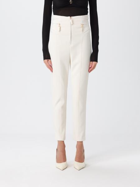 Pantalone cropped Elisabetta Franchi in crêpe