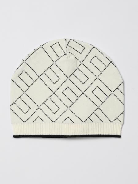 Cappello Elisabetta Franchi La Mia Bambina in maglia con monogram jacquard