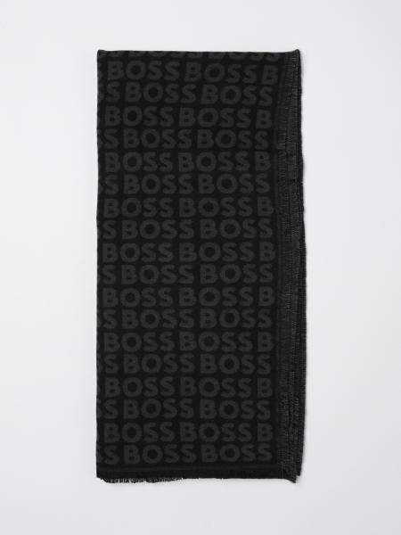 Sciarpa Tadic Boss in viscosa con logo jacquard