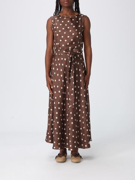 'S Max Mara Printed Silk Midi Dress