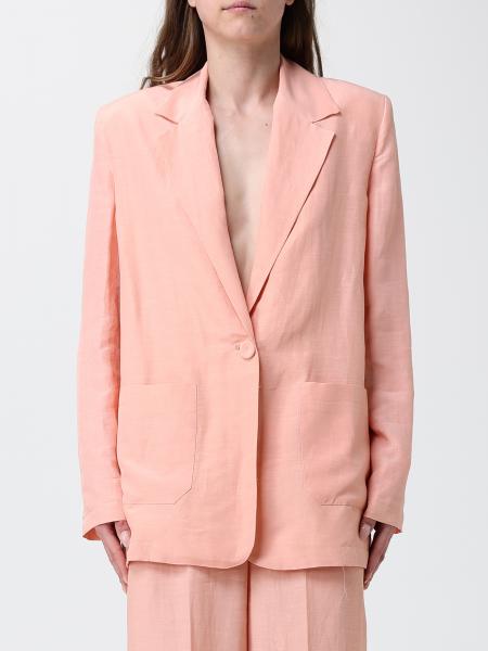 Hanita Linen Blend Single-Breasted Blazer