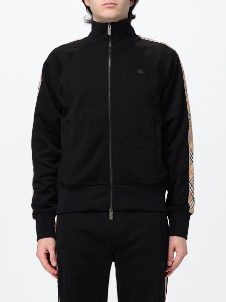 Zip-Up Sweatshirt Burberry in Cotton Blend with Turtleneck and EKD Logo