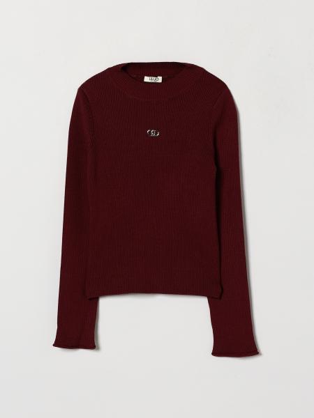 Mädchen-Pullover aus Viskose von Liu Jo mit Rundhalsausschnitt und Rippbündchen
