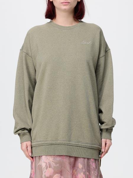 Relaxed Fit Baumwoll-Sweatshirt Diesel mit Rundhalsausschnitt und gesticktem Logo