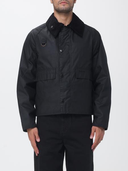 Barbour SL Spey Waxed Cotton Jacket with Corduroy Collar
