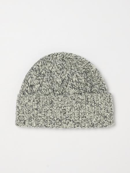 Bonnet Lardini en pure laine côtelée avec revers