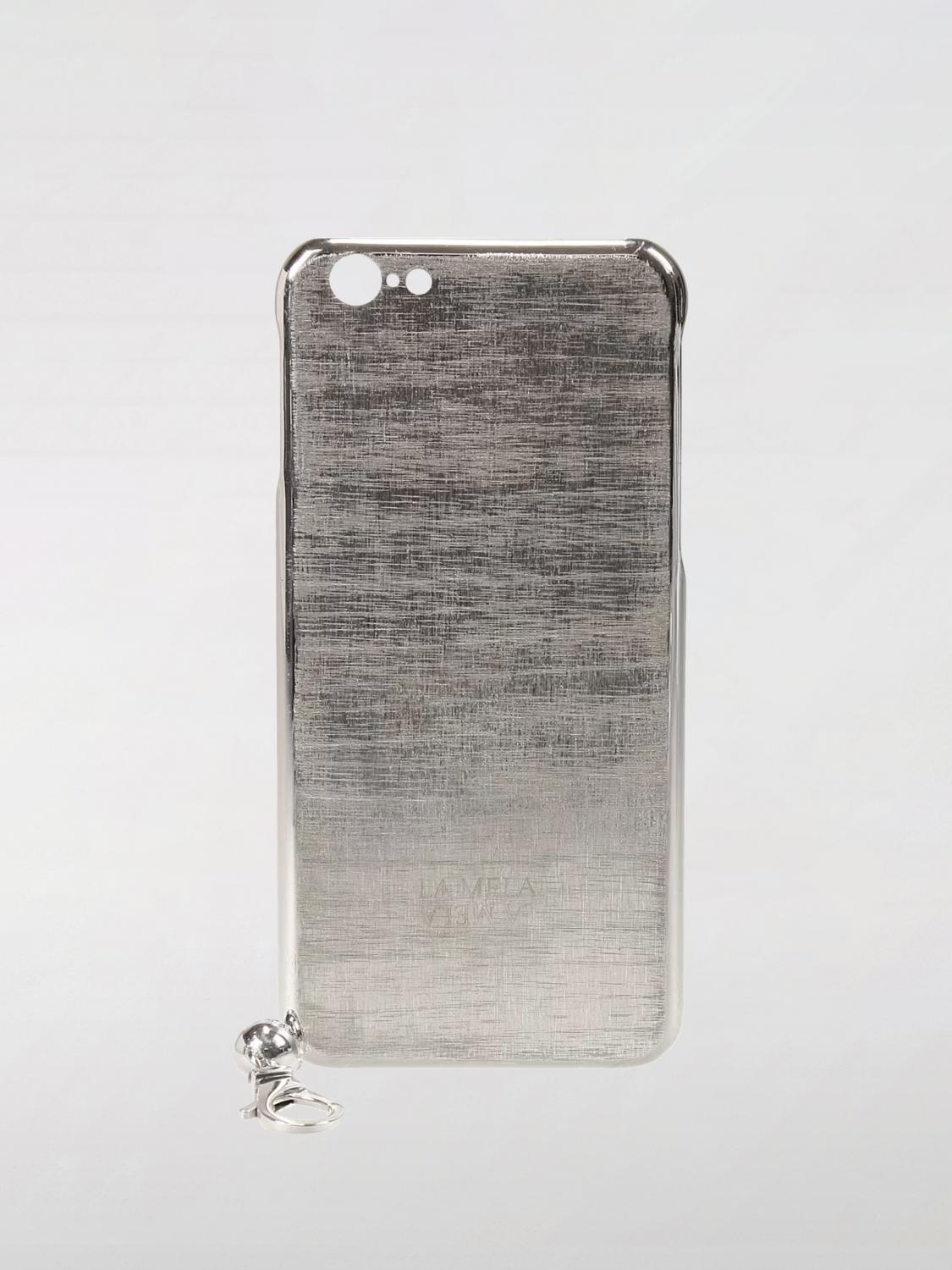 LA MELA LUXURY COVER ACCESORIOS TECNOLÓGICOS: Custodia Mujer La Mela Luxury Cover, Plata - Img 1