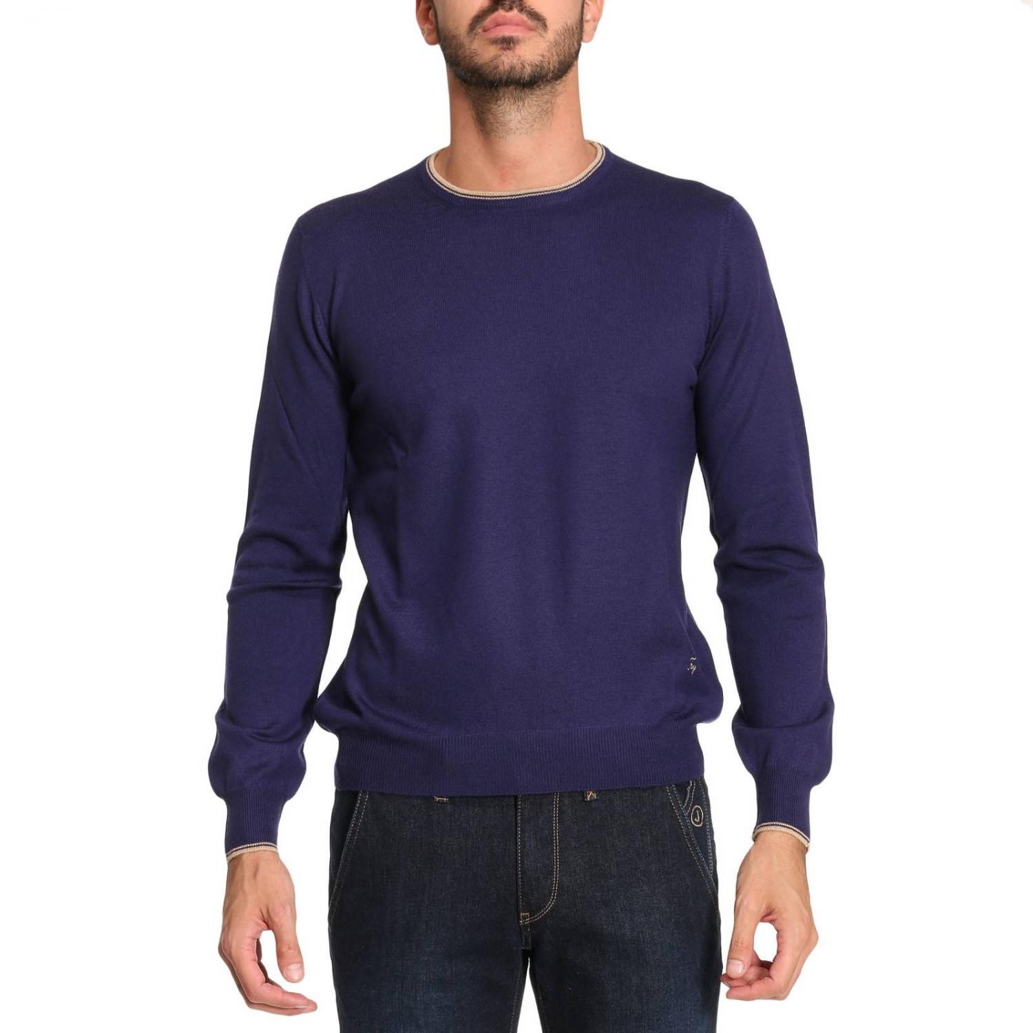 FAY PULLOVER: Fay Herren Pullover, Indigo - Img 1