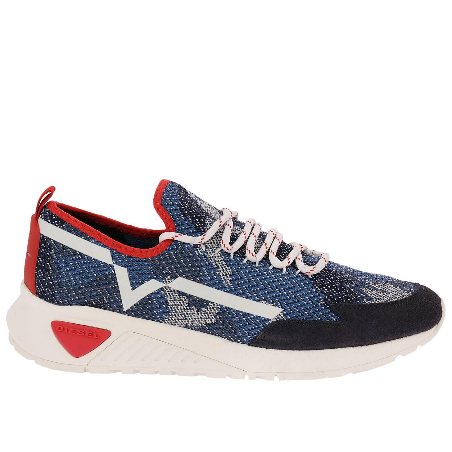 DIESEL: Chaussures homme Bleu Baskets Diesel Y01534 P1349 en