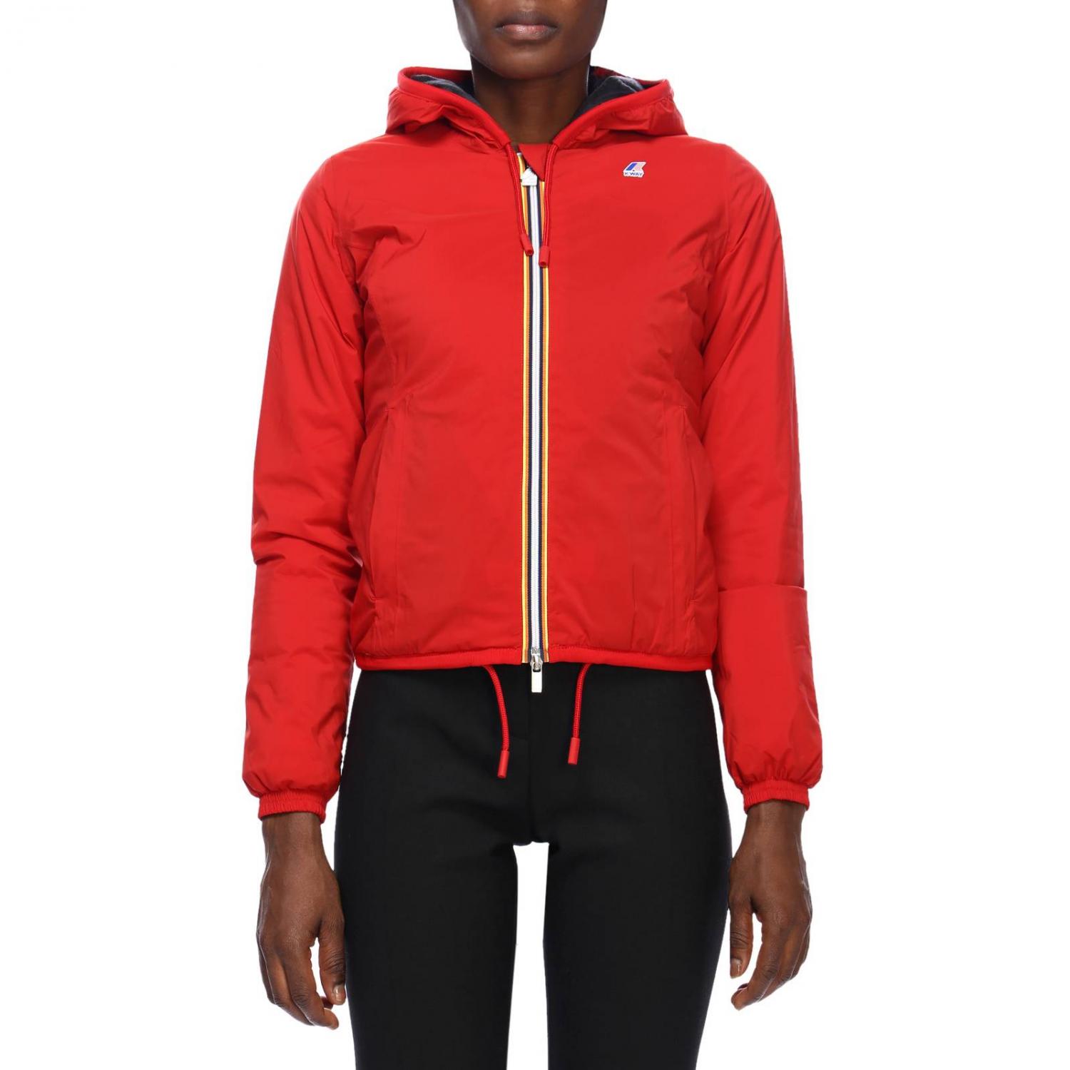 K-WAY CHAQUETA: Chaqueta mujer K-way, Rojo - Img 1